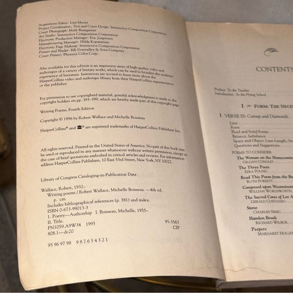 Writing Poems (Fourth Edition) by Robert Wallace & Michelle Boisseau - Picture 6 of 6